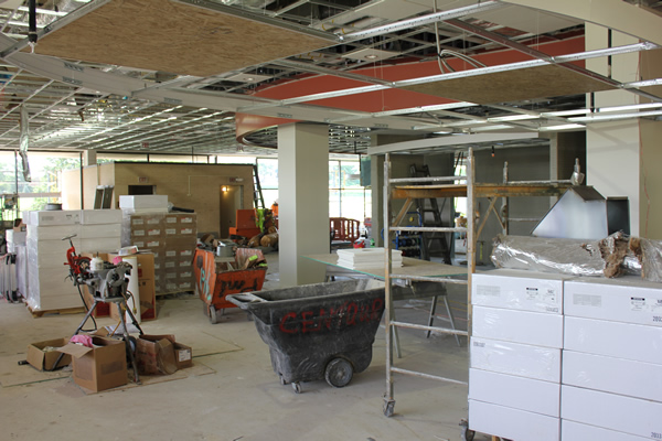 New Mercy Hall Dining Room Construction