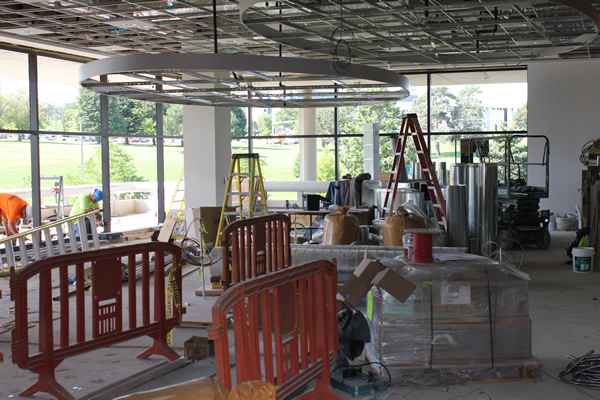 New Mercy Hall Dining Room Construction