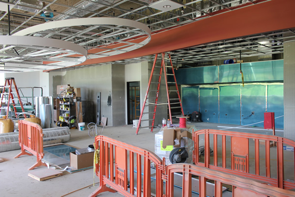 New Mercy Hall Dining Room Construction