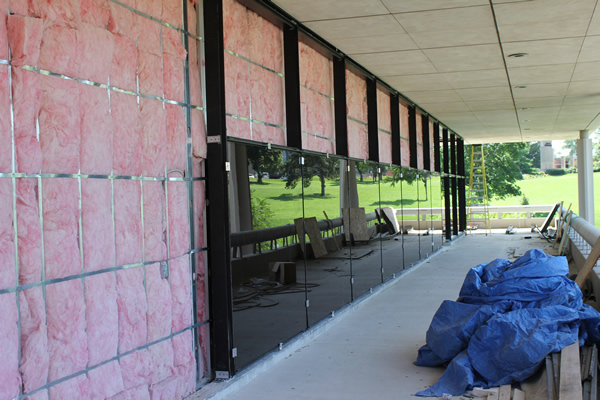 New Mercy Hall Dining Room Construction