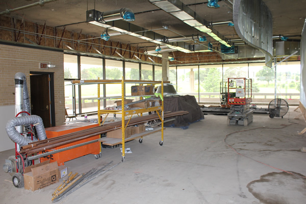 New Mercy Hall Dining Room Construction